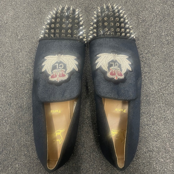 Christian Louboutin Other - $1200 Christian Louboutin Loafers Men’s Size 12Signature Crest Embroidered